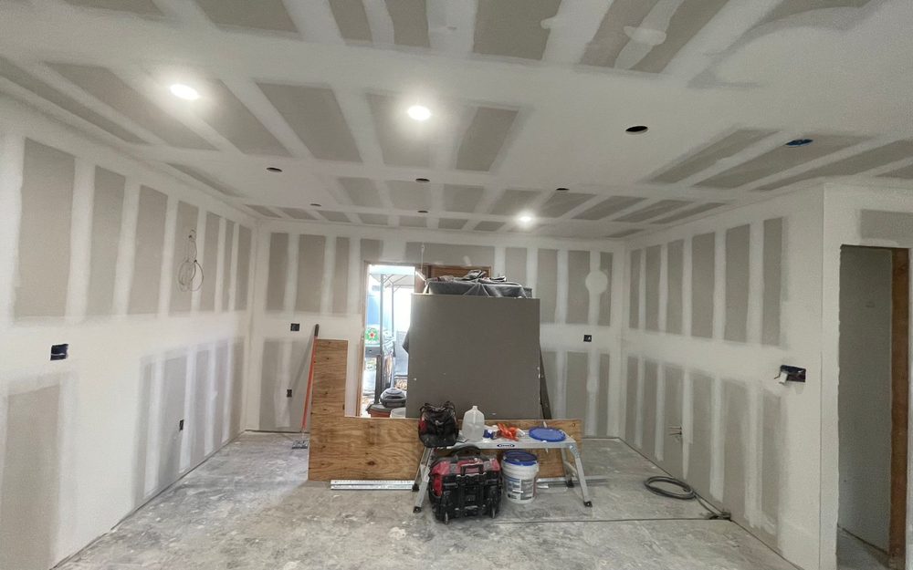 Three-coat compound work in progress