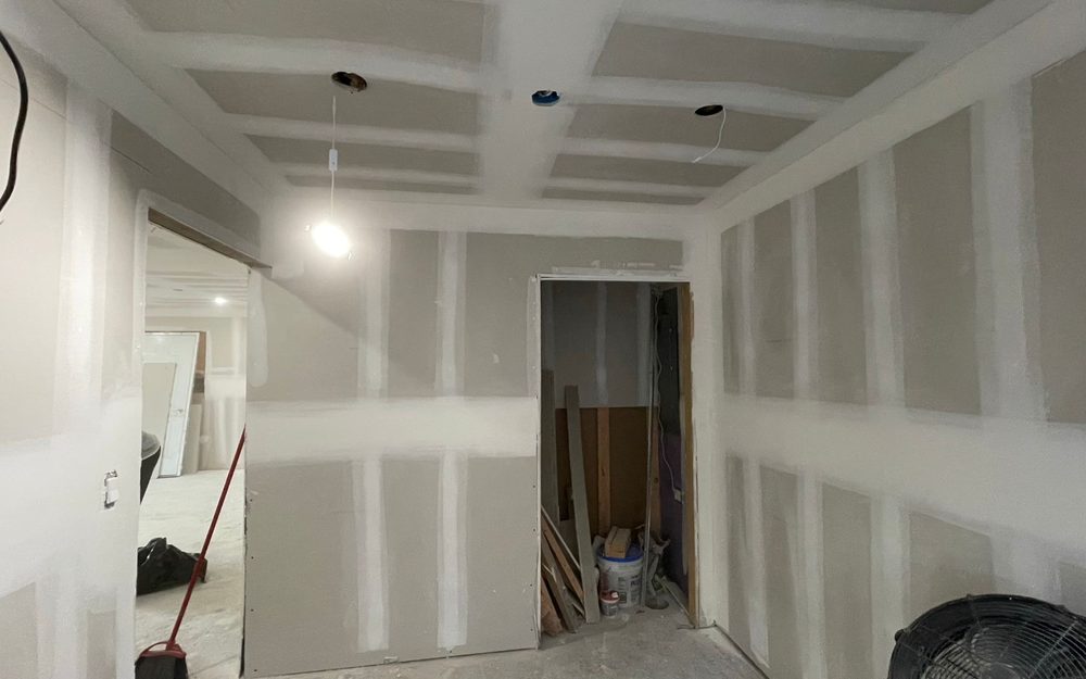 Full room taped and coated
