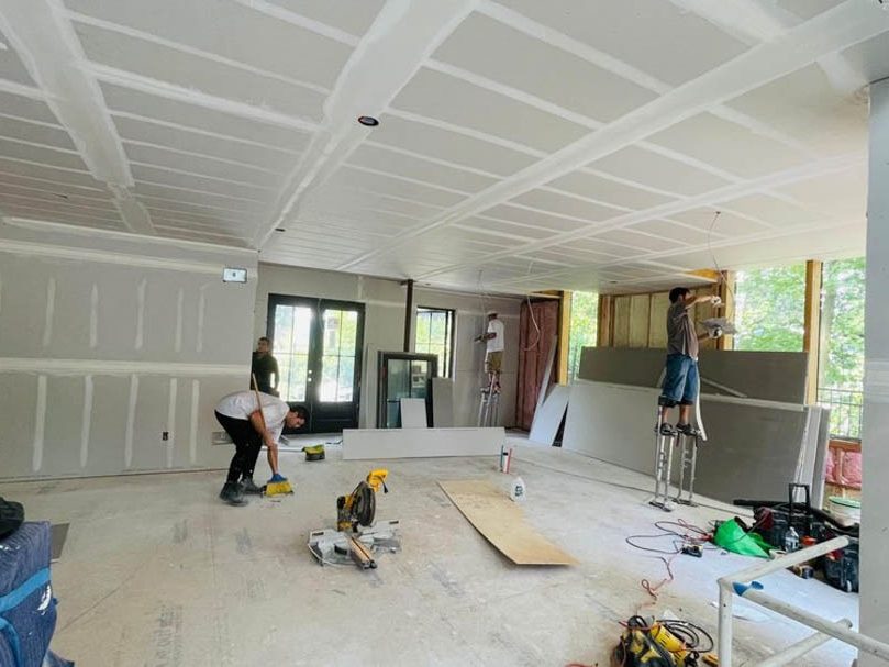 Team M&A Drywall at work